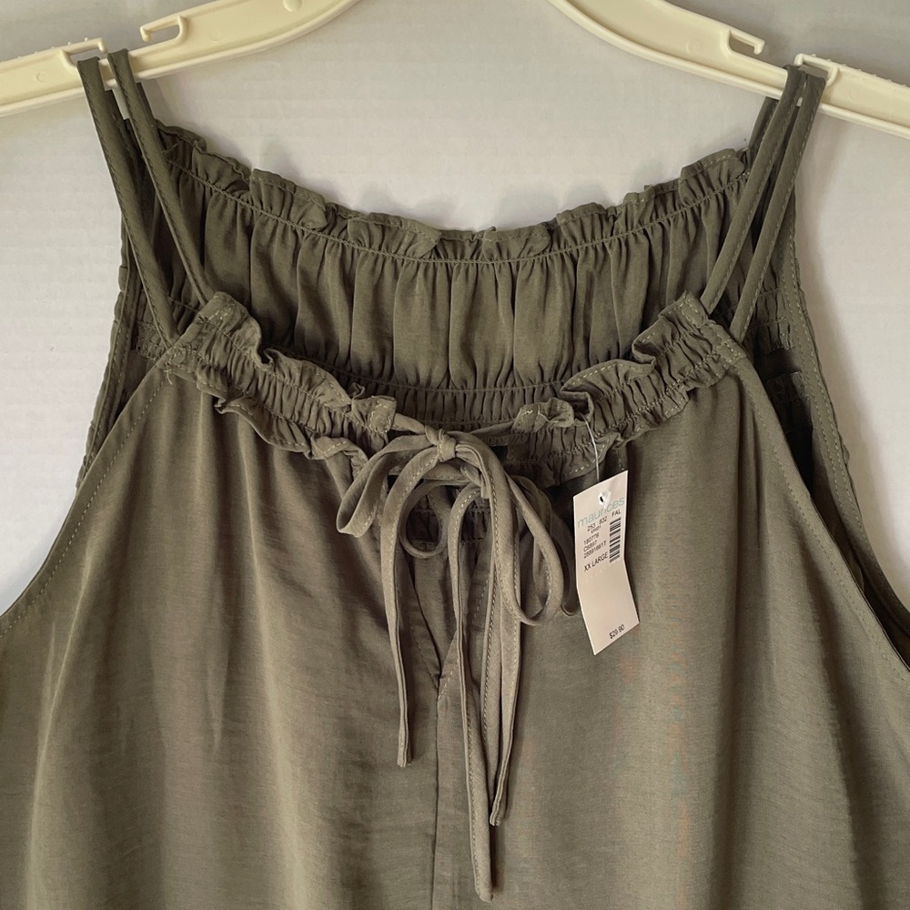 Maurices Women's Size XXL Green Sleeveless Women's Top NWT - Picture 3 of 8